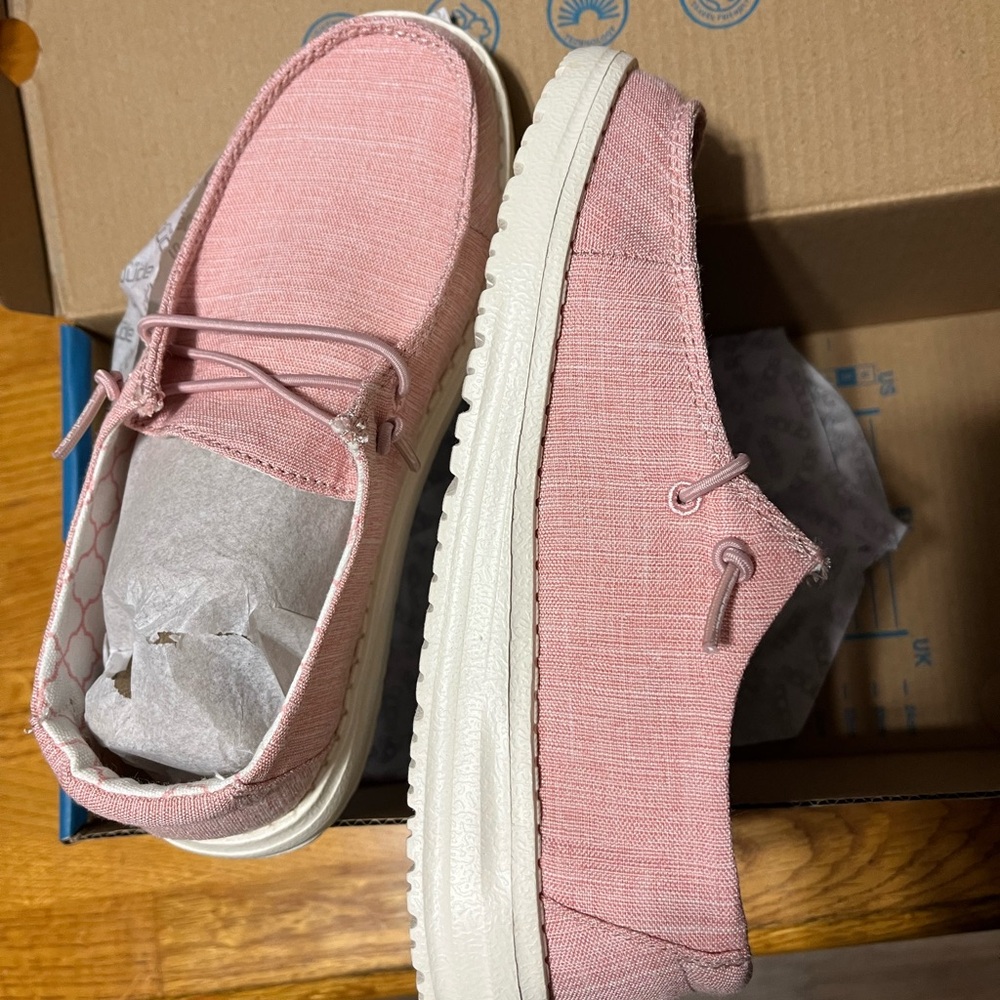 Hey Dude Kids Moccasins in Pink
